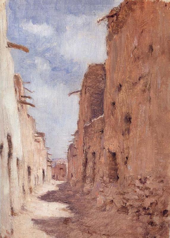 Etienne Dinet A Street in Laghouat,Algeria oil painting image